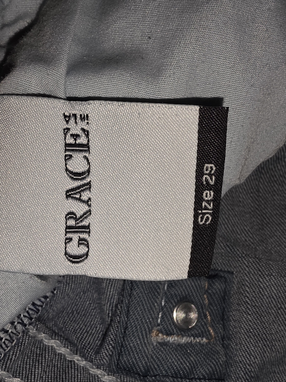 Grace In L.A. Dark Blue Bootcut Jeans - Picture 5 of 5